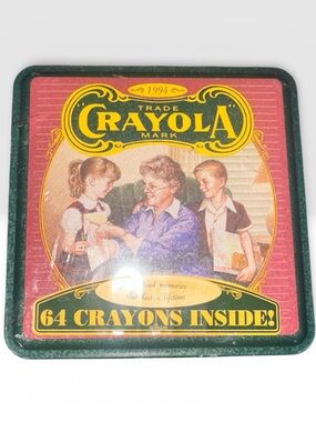 1994 sealed Crayola Tin with 64 crayons